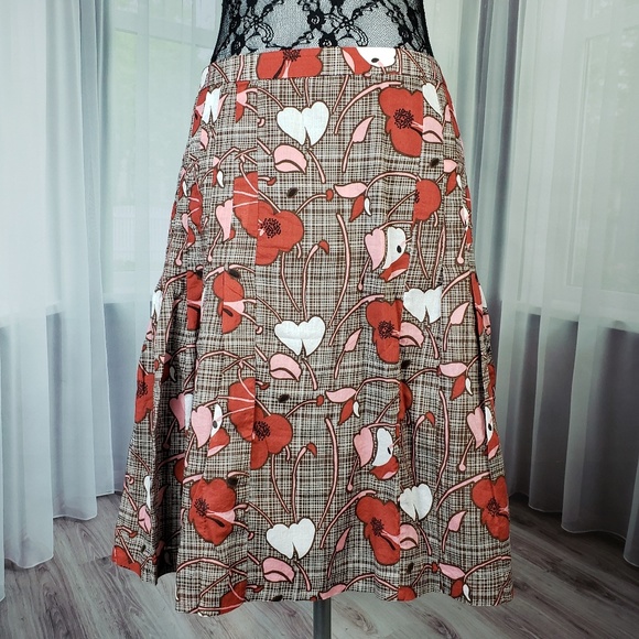 LOFT Dresses & Skirts - Ann Taylor Loft Poppy Floral Skirt BW03☮️